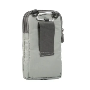 All-in-one soft fabric mobile phone bag, double-layer zipper, mini crossbody bag, men's and women's zipper bag, waist strap cros