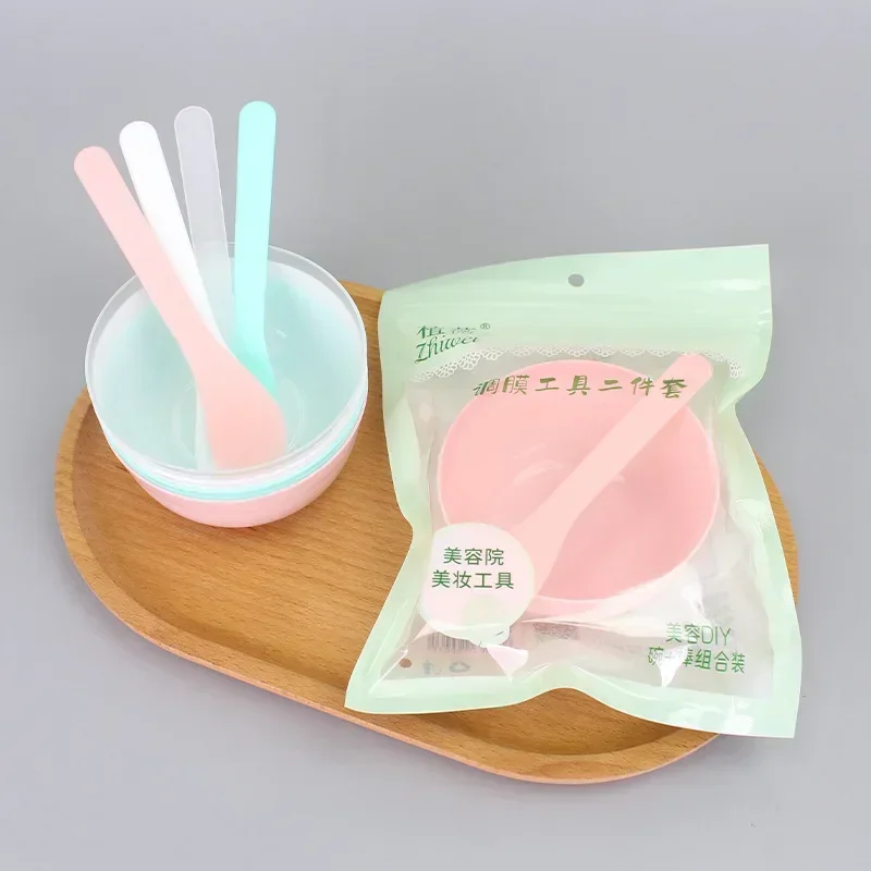 DIY Facemask Mixing Tool, Skin Care, Beauty Health, Silicone Mask Bowl, Makeup Brushes, Spatula, Face Mask Mixing Bowl Set
